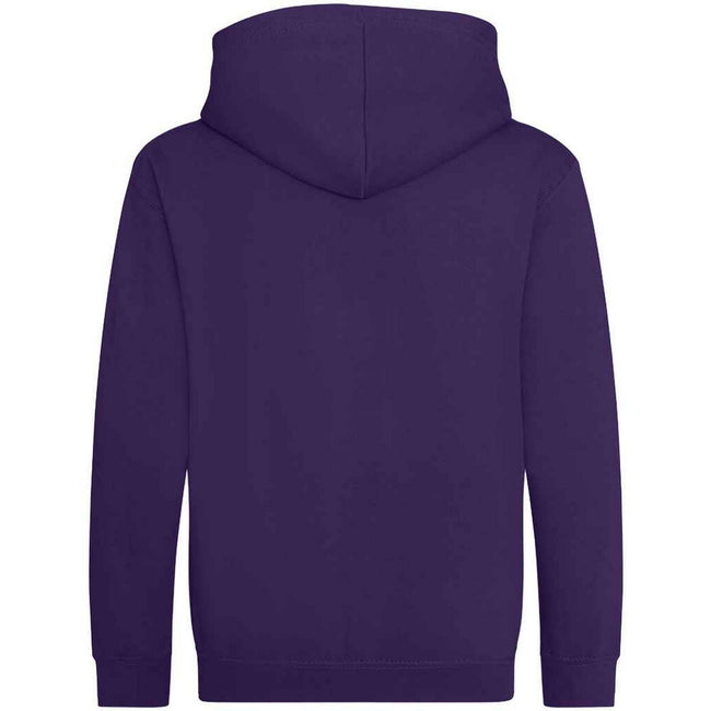 Purple - Front - AWDis Cool Childrens-Kids Zoodie Full Zip Hoodie