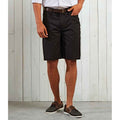 Black - Back - Premier Mens Performance Chino Casual Shorts