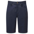 Navy - Front - Premier Mens Performance Chino Casual Shorts