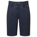 Navy - Front - Premier Mens Performance Chino Casual Shorts
