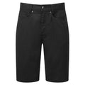 Black - Front - Premier Mens Performance Chino Casual Shorts