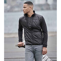 Black - Back - Tee Jays Mens Stretch Hybrid Jacket