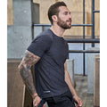 Black Melange - Back - Tee Jays Mens CoolDry T-Shirt
