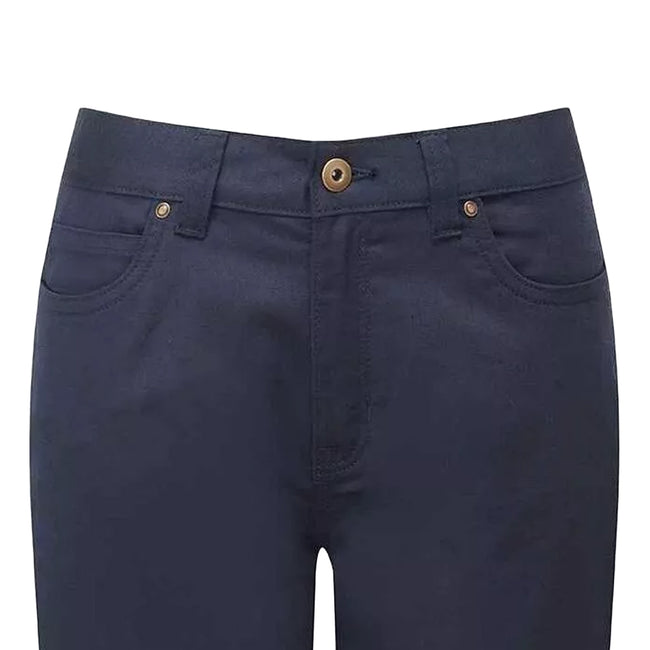 Navy - Back - Premier Womens-Ladies Performance Casual Shorts
