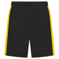 Black-Gold - Front - Finden & Hales Mens Knitted Shorts