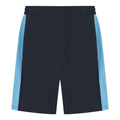 Navy-Sky Blue - Back - Finden & Hales Mens Knitted Shorts