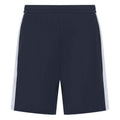 Navy-White - Front - Finden & Hales Mens Knitted Shorts