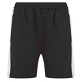 Black-White - Front - Finden & Hales Mens Knitted Shorts