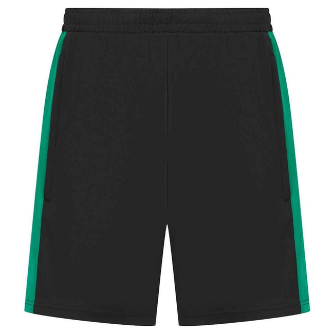 Black-Emerald - Front - Finden & Hales Mens Knitted Shorts