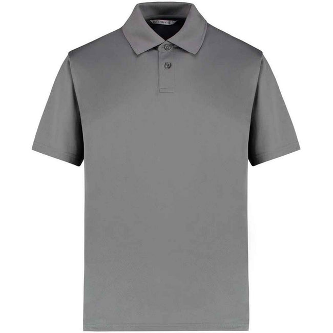 Charcoal - Front - Kustom Kit Mens Cooltex Plus Regular Polo Shirt