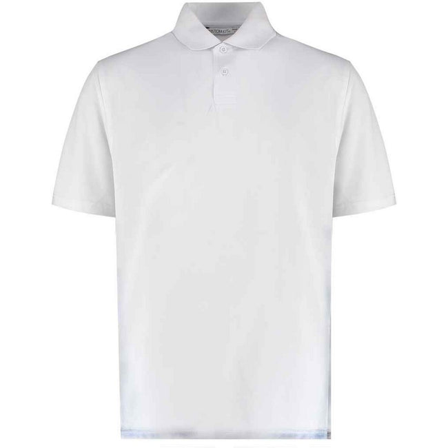 White - Front - Kustom Kit Mens Cooltex Plus Regular Polo Shirt
