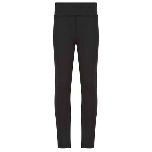 Black - Front - Finden & Hales Childrens-Kids Team Leggings