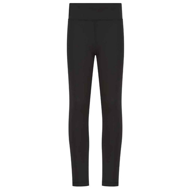 Black - Front - Finden & Hales Childrens-Kids Team Leggings