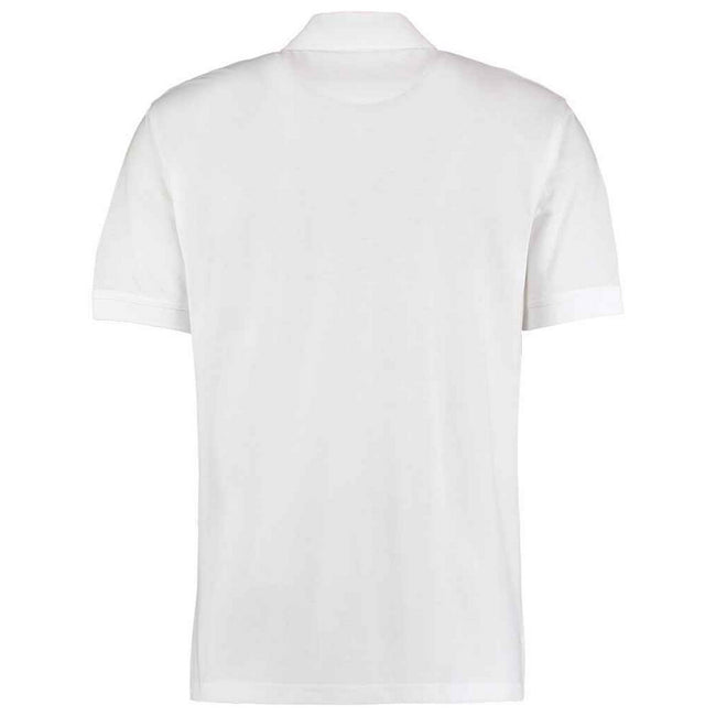 White - Back - Kustom Kit Mens Klassic Piqué Polo Shirt