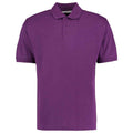 Dark Purple - Front - Kustom Kit Mens Klassic Piqué Polo Shirt
