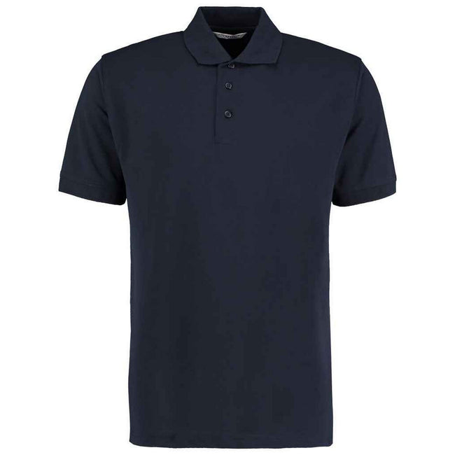 Navy - Front - Kustom Kit Mens Klassic Piqué Polo Shirt