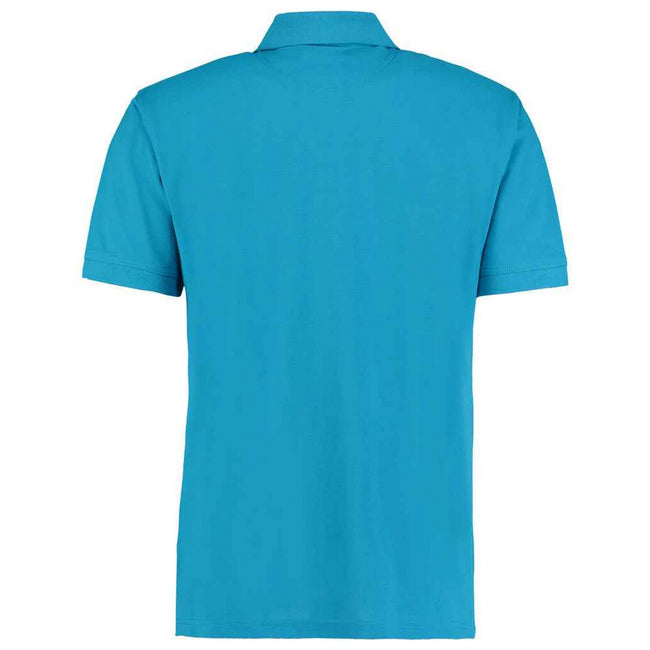 Turquoise - Back - Kustom Kit Mens Klassic Piqué Polo Shirt