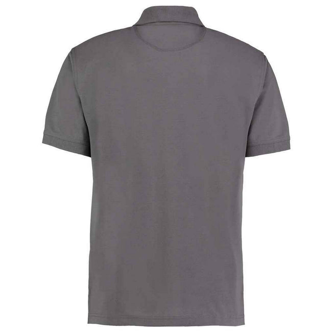 Charcoal - Side - Kustom Kit Mens Klassic Piqué Polo Shirt