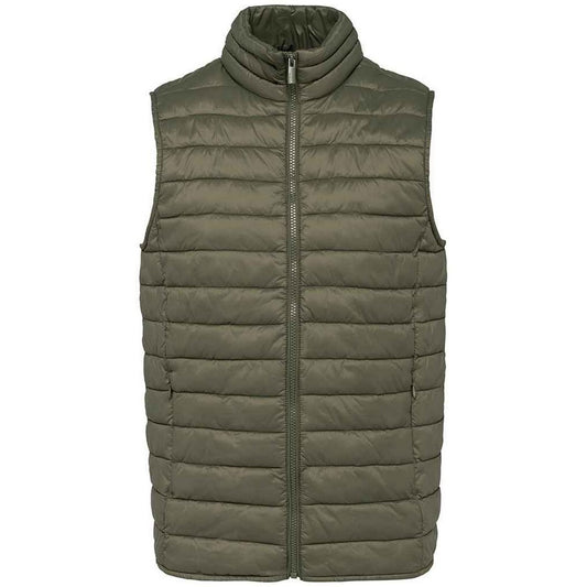 Organic Khaki - Front - Native Spirit Mens Recycled Lightweight Body Warmer