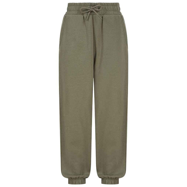 Khaki - Front - SF Minni Childrens-Kids Sustainable Cuffed Ankle Jogging Bottoms