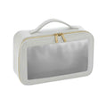Soft Grey - Front - Bagbase Boutique Clear Toiletry Bag