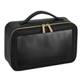 Black - Front - Bagbase Boutique Clear Toiletry Bag