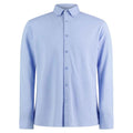 Light Heather Blue - Front - Kustom Kit Mens Pique Formal Shirt