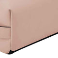 Nude Pink - Side - Bagbase Matte PU Toiletry Bag