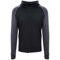 Black-Black Slate - Front - AWDis Cool Mens Full Zip Hoodie
