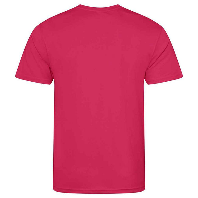 Hot Pink - Back - AWDis Cool Childrens-Kids T-Shirt