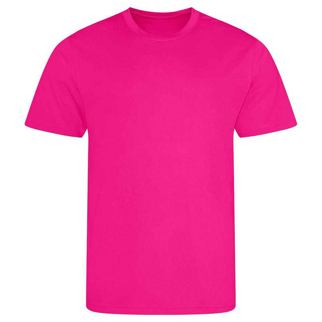 Hyper Pink - Front - AWDis Cool Childrens-Kids T-Shirt