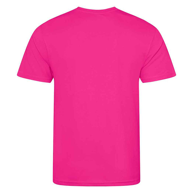 Hyper Pink - Back - AWDis Cool Childrens-Kids T-Shirt