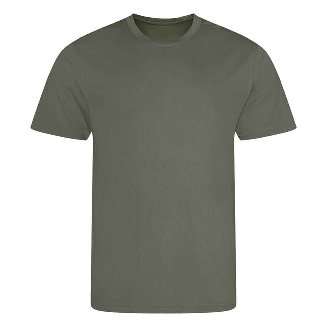 Earthy Green - Front - AWDis Cool Childrens-Kids T-Shirt