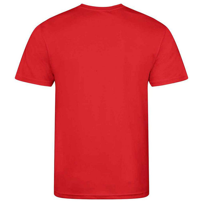 Fire Red - Back - AWDis Cool Childrens-Kids T-Shirt