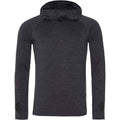 Black Slate Melange - Front - Awdis Mens Just Cool Cowl Neck Top