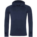 Navy Melange - Front - Awdis Mens Just Cool Cowl Neck Top
