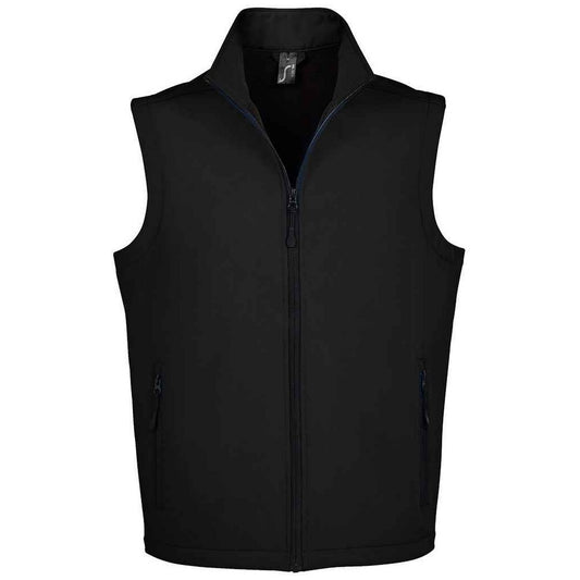 Black - Front - SOLS Mens Race Softshell Body Warmer