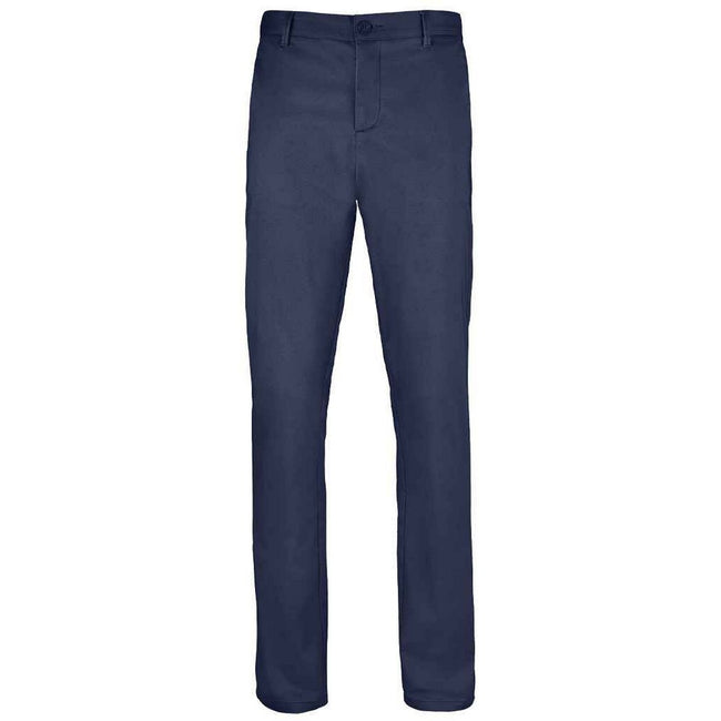 French Navy - Front - SOLS Mens Jared Stretch Slim Suit Trousers
