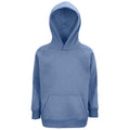 Blue - Front - SOLS Childrens-Kids Stellar Organic Hoodie