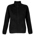 Black - Front - SOLS Womens-Ladies Factor Microfleece Recycled Fleece Jacket