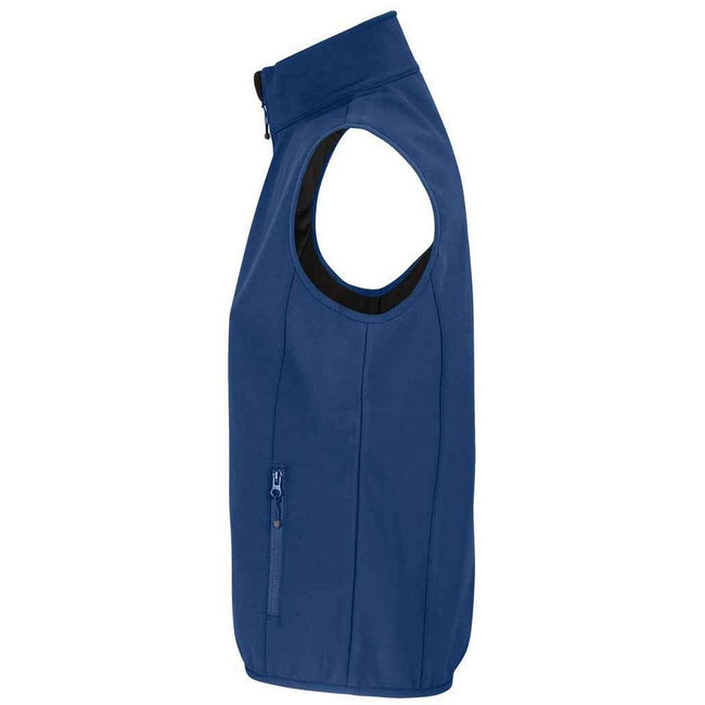 Abyss Blue - Back - SOLS Womens-Ladies Falcon Softshell Recycled Body Warmer