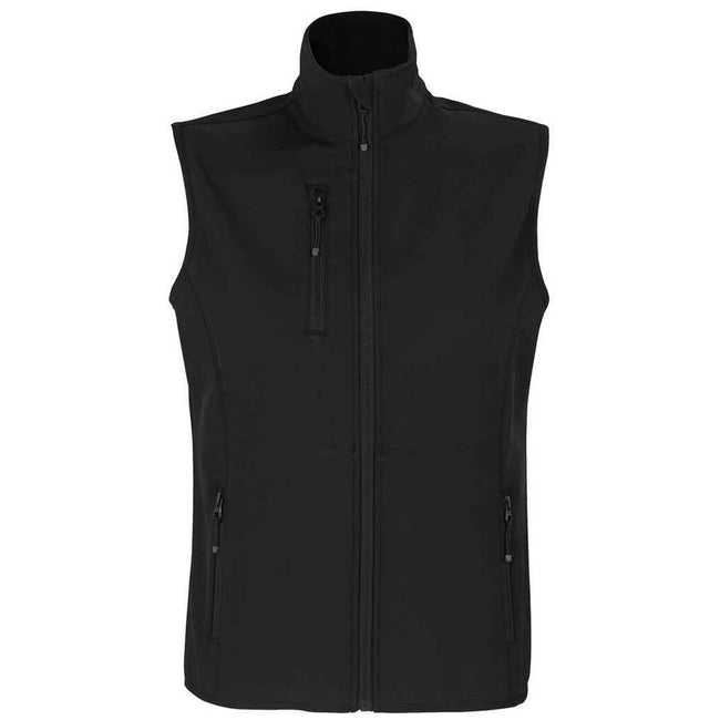 Black - Front - SOLS Womens-Ladies Falcon Softshell Recycled Body Warmer