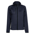 Navy - Front - Tee Jays Womens-Ladies Stretch Fleece Jacket