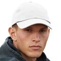 White - Back - Beechfield Unisex Adult Organic Cotton Baseball Cap