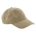 Desert Sand - Front - Beechfield Unisex Adult Organic Cotton Baseball Cap
