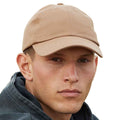 Desert Sand - Back - Beechfield Unisex Adult Organic Cotton Baseball Cap