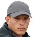 Graphic Grey - Back - Beechfield Unisex Adult Organic Cotton Baseball Cap