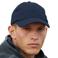 Navy - Back - Beechfield Unisex Adult Organic Cotton Baseball Cap