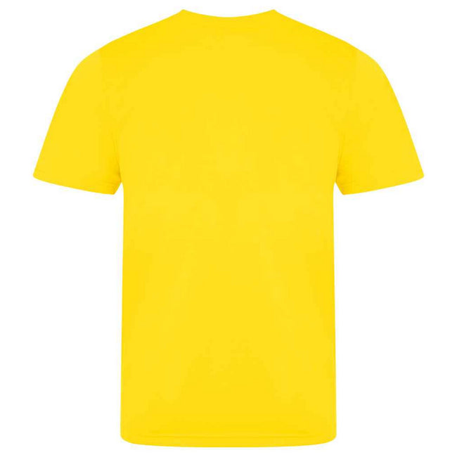 Sun Yellow - Back - AWDis Cool Unisex Adult Smooth T-Shirt