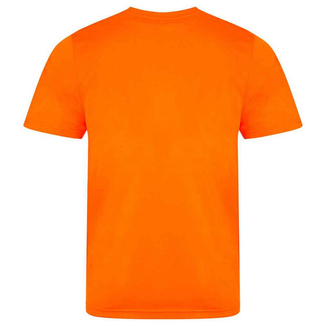 Electric Orange - Back - AWDis Cool Unisex Adult Smooth T-Shirt